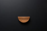 half moon European Walnut handle in satin varnish finish